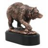 1 Pcs Pawing Bear Statue 6.25" H Bronze Electroplated Resin Wildlife Figurine view 2