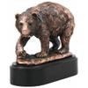 1 Pcs Pawing Bear Statue 6.25" H Bronze Electroplated Resin Wildlife Figurine view 3