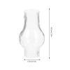 Old Fashioned Glass Oil Lamp Chimney Replacement Kerosene Lamp Chimney Clear Glass 3.14X1.30 inch Vintage Globe view 2