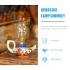 Old Fashioned Glass Oil Lamp Chimney Replacement Kerosene Lamp Chimney Clear Glass 3.14X1.30 inch Vintage Globe view 4