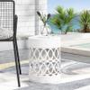 Christopher Knight Home Mellie Outdoor Side Tables - White view 2