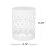 Christopher Knight Home Mellie Outdoor Side Tables - White view 3
