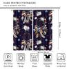 Boho Hippie Dream Catcher Rod Pocket Blackout Curtains - Rustic Native American Tribe Dreamcatcher Feathers Floral Print Window Curtains Energy Saving Insulated Drapes 2 Panels 54L x 21W view 2