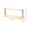 Kisangel 1Pc Wooden Ribbon Organizer, Wire Spool Thread Rack for Wrapping Yarn Ribbon Storage Holder Making Craft Supplies view 2