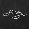 Ocean Wave Ear Climber Earrings - Sterling Silver Beach Lover Water Gift New view 1