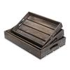 Cheungs Home Decorative Modern Set of 3 Wood Slatted Tray - Brown view 3