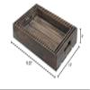 Cheungs Home Decorative Modern Set of 3 Wood Slatted Tray - Brown view 4