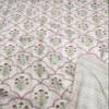 SHIRANYA Indian Traditional Kantha Quilt Vintage Handmade Blanket Beautiful Hand Block Printed Kantha Throw Hippie Made Kantha Rally Queen Size view 4