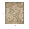 Liora Manne Carmel Indoor/Outdoor Power Loomed Synthetic Blend Low Profile Area Rug - Transitional Botanical Floral Decorative (Botanical Green) (3'3" x 4'11") view 2