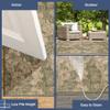 Liora Manne Carmel Indoor/Outdoor Power Loomed Synthetic Blend Low Profile Area Rug - Transitional Botanical Floral Decorative (Botanical Green) (3'3" x 4'11") view 4
