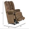 Catnapper Warner Power Headrest w/Lumbar Power Lift Lay Flat Recliner w/Dual Motor & Extended Ottoman-Putty view 2