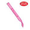 Beistle Survivor Satin Sashes 2 Pack Pink Awareness Sash with Breast Cancer Ribbon Design for Fundraisers Walk Events, Remission Pride, Awareness and Support Celebrations, Adult Size 4" x 33" view 2