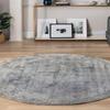 Unique Loom Baracoa Collection Area Rug - La Cabana (3' Round, Fume Gray/ Brown) view 1