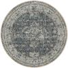 Unique Loom Baracoa Collection Area Rug - La Cabana (3' Round, Fume Gray/ Brown) view 2
