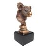 1 Pcs Exotic Australian Koala Bear Head Bust Statue Bronze Electroplated Finish view 3