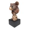 1 Pcs Exotic Australian Koala Bear Head Bust Statue Bronze Electroplated Finish view 4