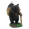 1 Pcs Of "Gone Fishing" Mother Black Bear With Cub In Fishing Backpack Statue Wildlife view 4
