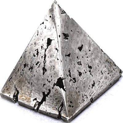 52mm 165g Golden Iron Pyrite Druzy Geode Pyramid Polished Natural Gemstone Crystal Mineral Dcor Specimen - Peru