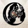 Vinyl Record Wall Clocks 30cm Golden Retriever Dog Wall Clock Dog Vinyl Record Hanging Modern Design Wall Decor for Room view 3
