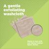 Bean Products Hemp Washcloth - Loose Weave Design for Effective Cleaning - Open Knit Exfoliating Wash Cloth - Fast Drying, Hemp & Organic Cotton - 10 x 12, 4 Pack view 2