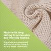 Bean Products Hemp Washcloth - Loose Weave Design for Effective Cleaning - Open Knit Exfoliating Wash Cloth - Fast Drying, Hemp & Organic Cotton - 10 x 12, 4 Pack view 3