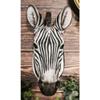 1 Pcs Zebra Horse Bust Decor Wildlife Wall Mount Sculpture Plaque 9.5" H view 1