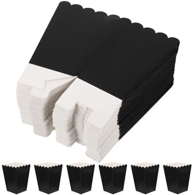 jojofuny 50pcs Paper Popcorn Boxes for Parties Simple Greaseproof Snack Containers Weddings and Events for and Treats