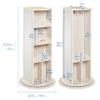 ECR4Kids Rotating Dress-Up Carousel, Costume Organizer, White Wash view 2