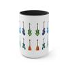 Mozingo ~ Music Lover Gifts Musician Guitar Player Mug Music Teacher Gift Ideas Him Gift Rock Band Women Men Tea Coffee Guitars Guitarist Cup (15 oz Ceramic, Black Accent) view 3