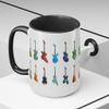 Mozingo ~ Music Lover Gifts Musician Guitar Player Mug Music Teacher Gift Ideas Him Gift Rock Band Women Men Tea Coffee Guitars Guitarist Cup (15 oz Ceramic, Black Accent) view 4