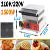 Belgian Waffle Maker Commercial 4 Round Waffles Iron with Cool Touch Handle Non-Stick Coating for Bakeries Restaurant Snack Bars,1500W,110V view 3