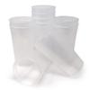 Rolling Sands 32 Oz Reusable Plastic Cups, 10 Pack, Made in USA, BPA-Free Dishwasher Safe Tumblers, Clear view 1