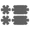 HARFINGTON 12pcs Non Slip Bathtub Stickers Bath Shower Floor 3.15" Anti-Slip Sticker Tape Flower Style Decals for Bathroom Kitchen Bathtub Treads Stairs, Gray view 1