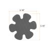 HARFINGTON 12pcs Non Slip Bathtub Stickers Bath Shower Floor 3.15" Anti-Slip Sticker Tape Flower Style Decals for Bathroom Kitchen Bathtub Treads Stairs, Gray view 2