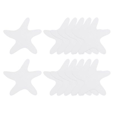 HARFINGTON 12pcs Non Slip Bathtub Stickers Bath Shower Floor 3.86" Anti-Slip Sticker Tape Starfish Style Decals for Bathroom Kitchen Bathtub Treads Stairs, Transparent
