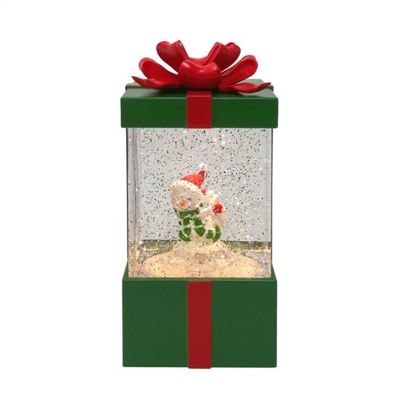 Regency International 6" Led B/O TMR Snowman in Pkg WTR Globe USB, Green