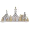 Regency International 16" Led/Bty TMR Crdbrd Snowy Village W/Church view 1