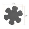 HARFINGTON 20pcs Non Slip Bathtub Stickers Bath Shower Floor 3.94" Anti-Slip Sticker Tape Flower Style Decals for Bathroom Kitchen Bathtub Treads Stairs, Gray view 2