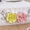 Tissue Dispenser Box Creative Tissue Box Household Living Room Bedroom Coffee Table Restaurant Ceramic Tissue Box Facial Tissue Dispenser Box (Color : B) view 2