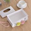Tissue Dispenser Box Creative Tissue Box Household Living Room Bedroom Coffee Table Restaurant Ceramic Tissue Box Facial Tissue Dispenser Box (Color : B) view 3