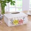 Tissue Dispenser Box Creative Tissue Box Household Living Room Bedroom Coffee Table Restaurant Ceramic Tissue Box Facial Tissue Dispenser Box (Color : B) view 4