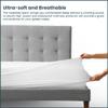 Greaton, Ultra Soft-Premium Zippered Mattress Protector Cover, Water Proof, Breathable and noiseless, Fits Mattress 6 to 9-Inch(Set of 5), Full, White view 3