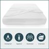 Greaton, Ultra Soft-Premium Zippered Mattress Protector Cover, Water Proof, Breathable and noiseless, Fits Mattress 6 to 9-Inch(Set of 5), King, White view 2