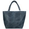 Hide & Drink, Formal Tote Bag, Female Bag, Travel and Shopping Accessory, Handbag for Women, Full Grain Leather, Handmade, Slate Blue view 1