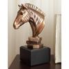 1 Pcs Zebra Horse Bust Statue In Bronze Electroplated Finish view 1