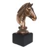 1 Pcs Zebra Horse Bust Statue In Bronze Electroplated Finish view 4