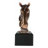 1 Pcs Western Wildlife Handsome Horse Stallion Head Bust Figurine With Trophy Base view 4