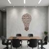 Create Innovate Office Wall Dcor Inspirational Stem Window Classroom Wall Decal School Art Business Motivational Sticker Science Light Bulb Teacher Gift(ig5071) (XL 40 in X 70 in, Orange) view 4