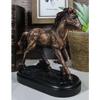 1 Pcs Rustic Western Country Sauntering Horse Rough Hand Textured Figurine With Base view 1