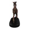 1 Pcs Rustic Western Country Sauntering Horse Rough Hand Textured Figurine With Base view 3